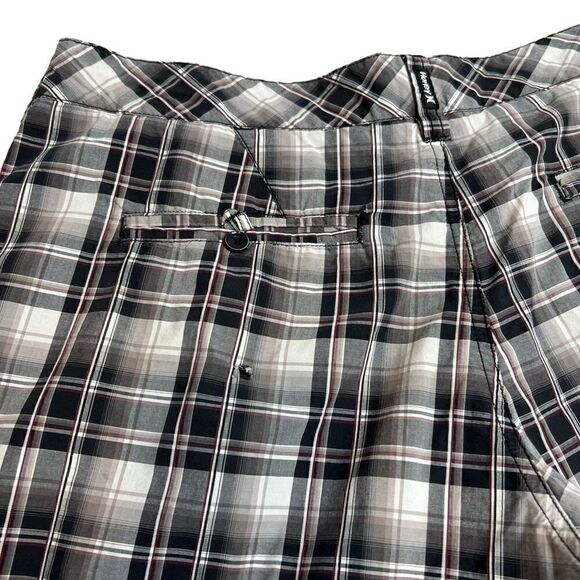 Hurley gray and purple plaid shorts size 36 - Picture 8 of 15